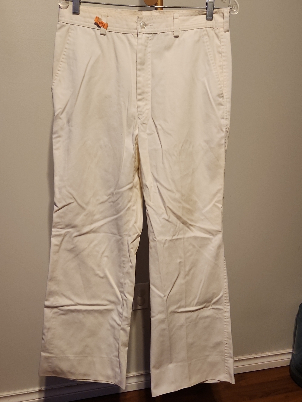 Pierre Cardin Off-White Men's Straight-Leg Chinos